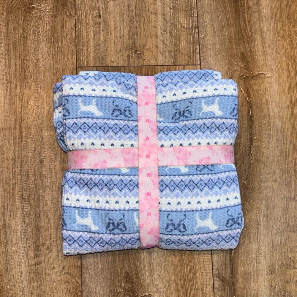 LoveShackFancy X PINK Waffle Knit Pajama Set - Picture 4 of 7